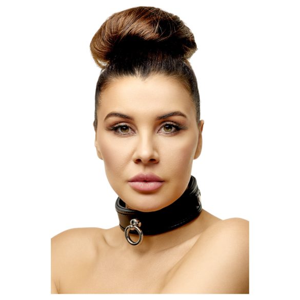 ZADO - δερμάτινο κολάρο (μαύρο)