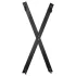 ZADO - ανδρικός σταυρός δεσίματος τοίχου - σετ BDSM δερμάτινο μαύρο