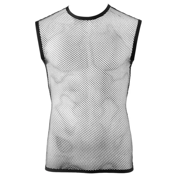 Svenjoyment - διχτυωτό μπλουζάκι άνδρας - μαύρο