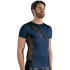 NEK - ανδρικό τοπ με δαντέλα και κορδόνια - μαύρο/μπλε