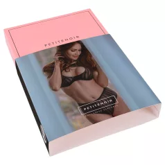   Petite Noir Exclusive - σετ ριγέ σουτιέν (μαύρο)