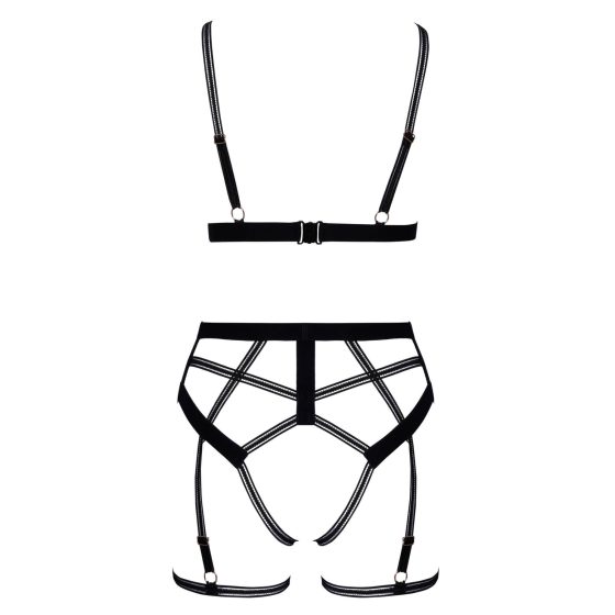 Cottelli - two piece body harness set (black)