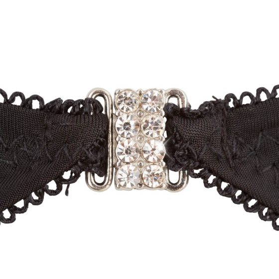 Abierta Fina - sparkling stone - lingerie set (black) - 80B/M