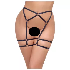   Cottelli - καλσόν κορμάκι διάφανο - μαύρο - L/XL