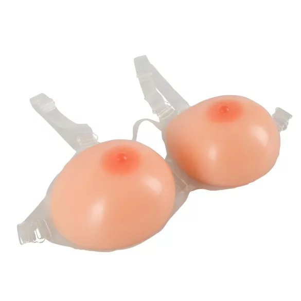 Cottelli - σιλικόνη ψεύτικο στήθος push-up με ιμάντα - 2x1200g
