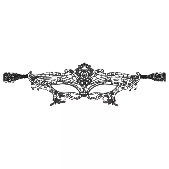 Cottelli - μάσκα ματιών δαντέλα με κέντημα - μαύρο