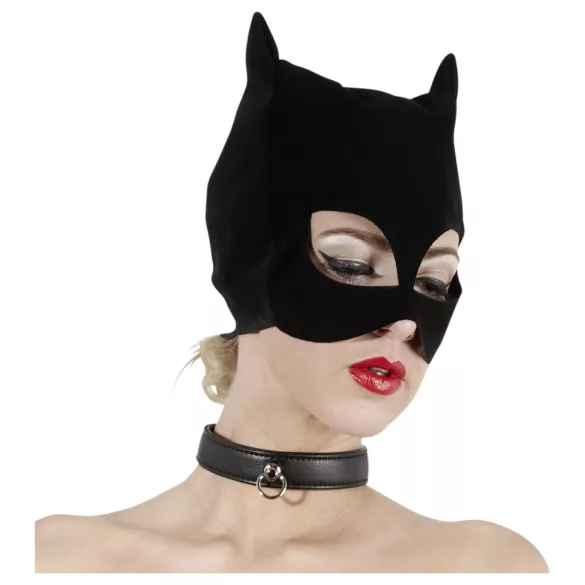 Bad Kitty - μάσκα γάτας - δερμάτινη εμφάνιση - μαύρο