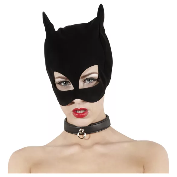Bad Kitty - μάσκα γάτας - δερμάτινη εμφάνιση - μαύρο