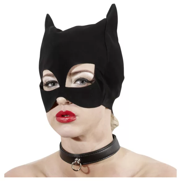 Bad Kitty - μάσκα γάτας - δερμάτινη εμφάνιση - μαύρο