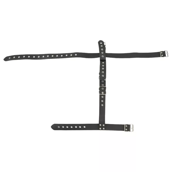 Vegan Fetish - σετ δεσίματος χεριών πίσω - μαύρο