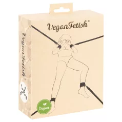   Vegan Fetish - σετ δεσίματος κρεβατιού - μαύρο