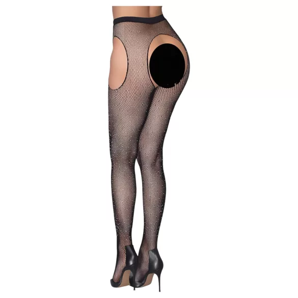 Cottelli Legwear - καλσόν ανοιχτό με λάμψη - μαύρο (S-L)