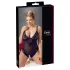 Cottelli Plus Size - κορμάκι δαντέλα για γυναίκα - μαύρο