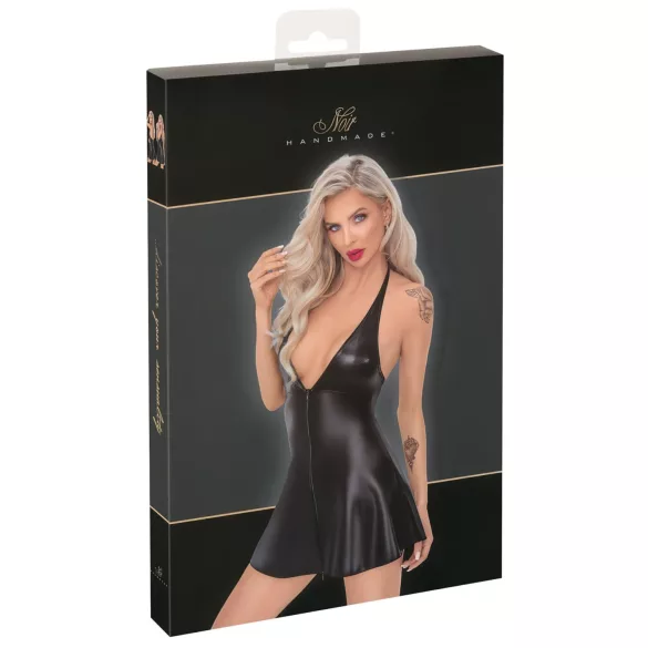 Noir - μίνι φόρεμα με snake skin σχέδιο - μαύρο