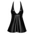 Noir - Μίνι φόρεμα με όψη φιδιού (μαύρο)
