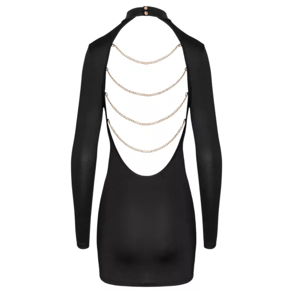 Cottelli - μίνι φόρεμα με ανοιχτή πλάτη και αλυσίδες - μαύρο - L