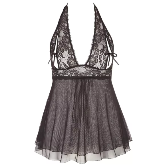 Cottelli Plus Size - babydoll για γυναίκα - δαντέλα - μαύρο