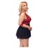 Cottelli Bondage Plus Size - babydoll (κόκκινο)