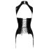 Black Level - ολόσωμο με ανοιχτό στήθος και ζαρτιέρες - μαύρο - XL