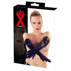   LATEX - γάντια μακριά unisex - λάτεξ - μαύρο - L