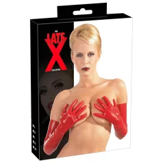  LATEX - γάντια μακριά unisex - κόκκινο - λάτεξ - M
