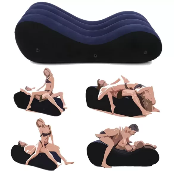 Desirel Magic Pillow - Φουσκωτός σεξ καναπές - μεγάλο (μπλε)