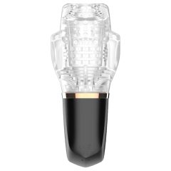   Funny Me Rocket Cup - suction-rebound masturbator (translucent-black)