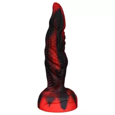   OgazR - δονητής με ραβδώσεις - 20cm - κόκκινο