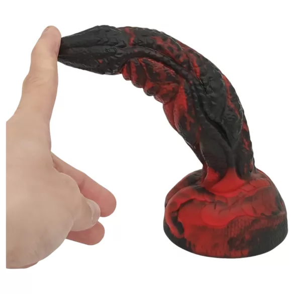 OgazR - δονητής με ραβδώσεις - 20cm - κόκκινο