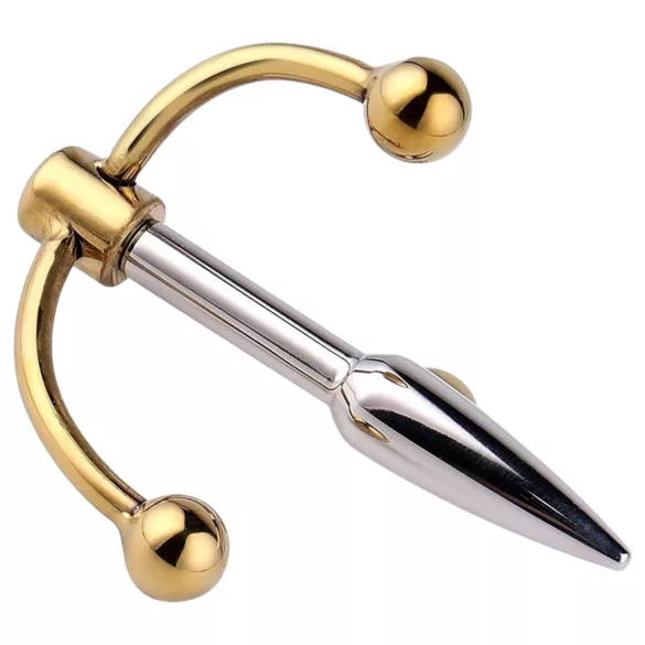 Urethralplay - μεγεθυντής ουρήθρας με άγκιστρο - μέταλλο 4,5cm ασημί