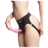 Strap-on-me Curvy S - κυματιστό δονητικό ομοίωμα με βεντούζα (ροζ)