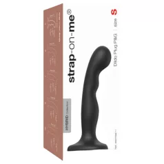   Strap-on-me - δονητής strap-on με καμπύλη & βεντούζα - μαύρος - S