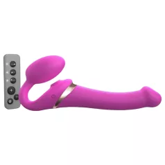  Strap-on-me - δονητής strap-on με κύματα αέρα M - σιλικόνη ροζ
