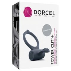   Dorcel Power Clit Plus - Επαναφορτιζόμενο δαχτυλίδι πέους με δόνηση (μαύρο)