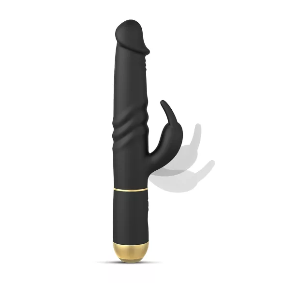 Dorcel - rabbit δονητής με ώθηση & δόνηση κλειτορίδας - μαύρο