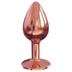   Dorcel Diamond Plug S - μικρό αλουμινένιο πρωκτικό βύσμα (ροζ χρυσό)