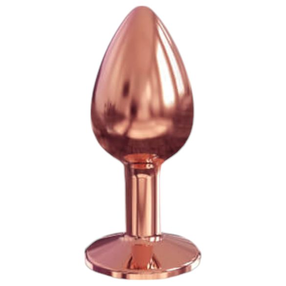 Dorcel Diamond Plug S - μικρό αλουμινένιο πρωκτικό βύσμα (ροζ χρυσό)