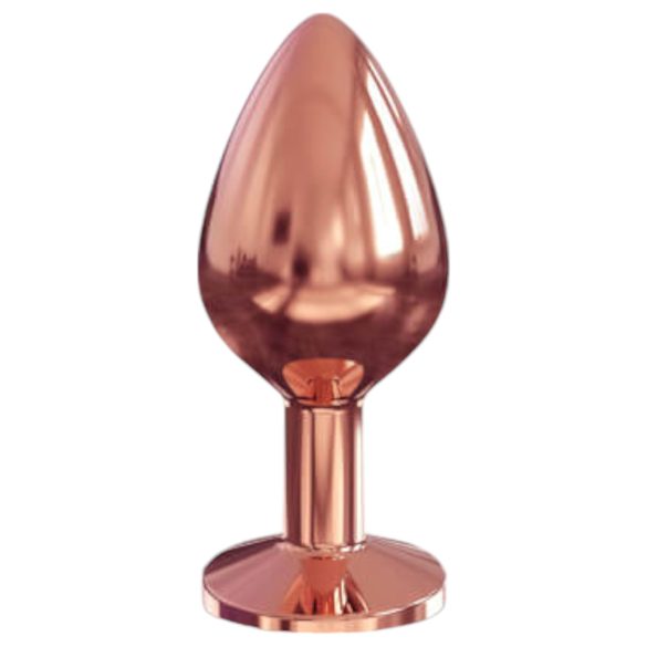 Dorcel Diamond Plug M - αλουμινένιο ροζγκολντ πρωκτικό βύσμα