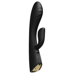   Dorcel Flexi Rabbit - θερμαινόμενος δονητής με κλειτοριδικό βραχίονα (μαύρο)