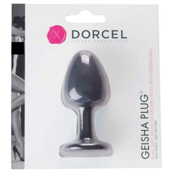 Πώμα Dorcel Geisha M - σφαιρικό πρωκτικό plug (μαύρο)