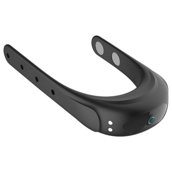 Funny Me - επαναφορτιζόμενο, ρυθμιζόμενο δαχτυλίδι δόνησης πέους (μαύρο)