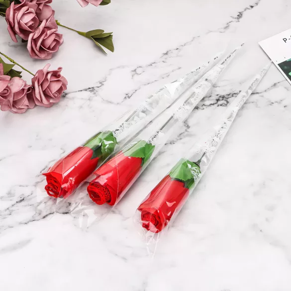 Panty Rose - γυναικείο στρινγκ με τριαντάφυλλο - κόκκινο S-L