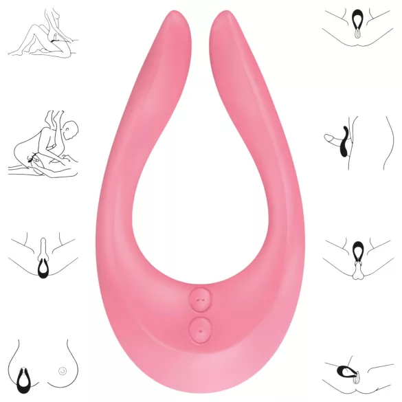 Satisfyer Endless Joy - δονητής ζευγαριών επαναφορτιζόμενος - ροζ