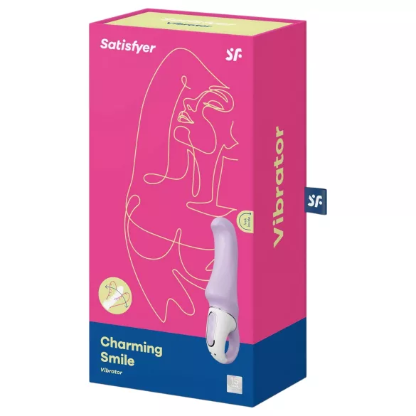 Satisfyer Charming Smile - δονητής σημείου G αδιάβροχος επαναφορτιζόμενος μοβ