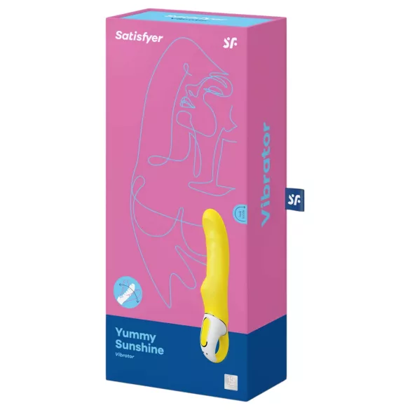 Satisfyer Yummy Sunshine - δονητής σημείου G αδιάβροχος - κίτρινο