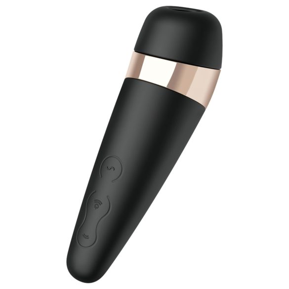 Satisfyer Pro 3+ - αδιάβροχη, επαναφορτιζόμενη διέγερση κλειτορίδας (μαύρο)