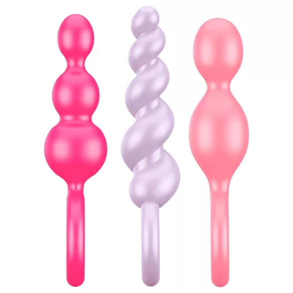 Satisfyer - σετ πρωκτικά βύσματα - πολύχρωμο, 3 τεμάχια