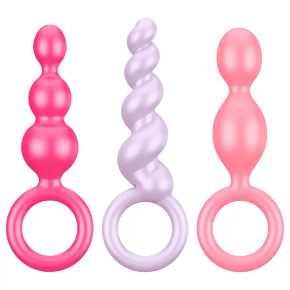 Satisfyer - σετ πρωκτικά βύσματα - πολύχρωμο, 3 τεμάχια