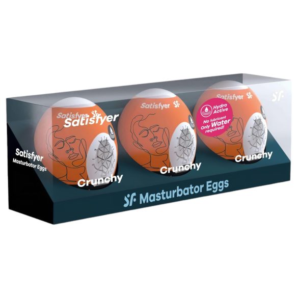 Satisfyer Egg Crunchy - Σετ αυγών αυνανισμού (3 τεμ.)