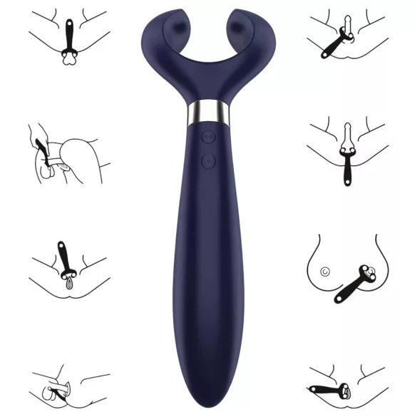 Satisfyer Endless Fun - δονητής ζευγαριών επαναφορτιζόμενος αδιάβροχος μπλε